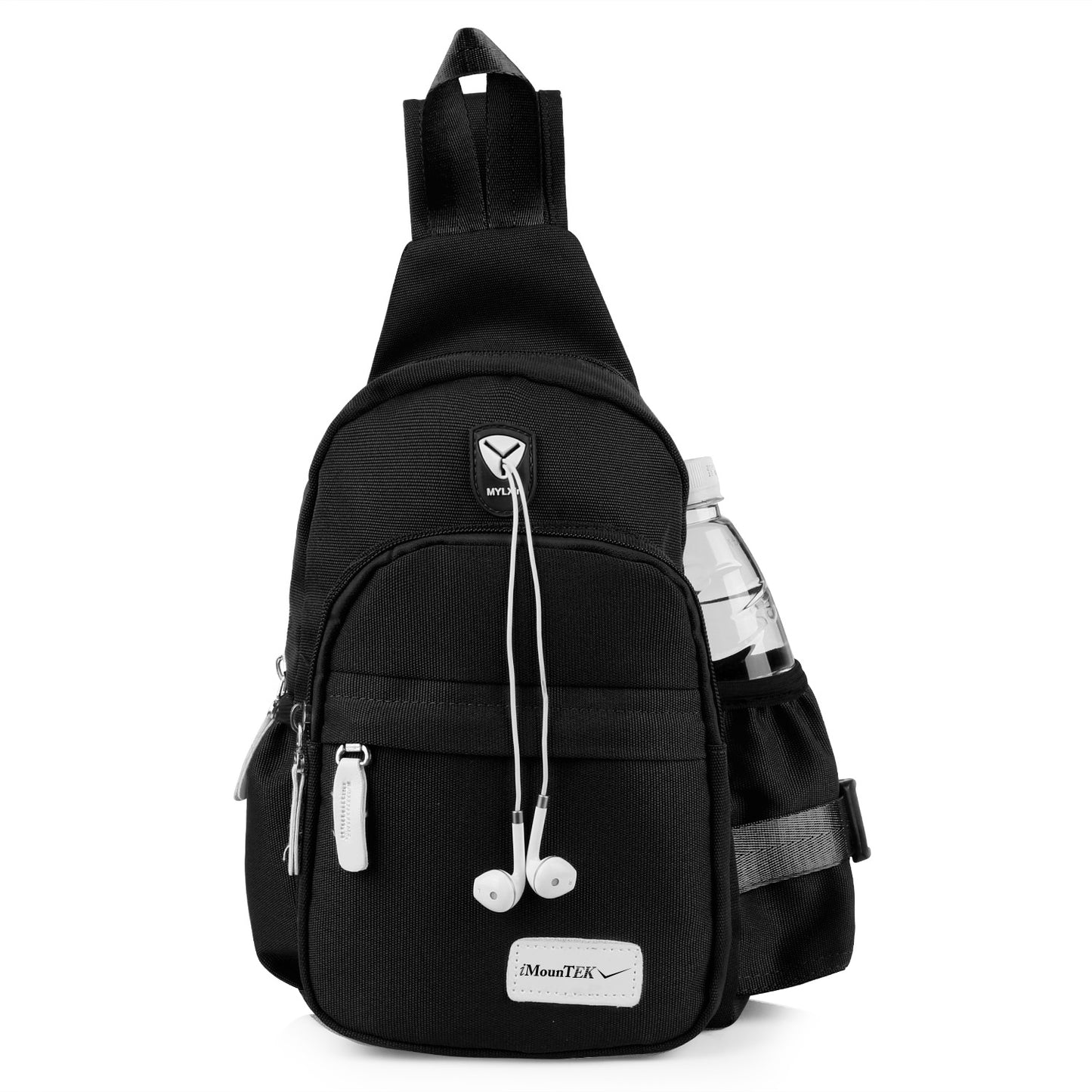 Unisex Sling Backpack Nylon Chest Shoulder Crossbody Bag Travel Sports Cycle Knapsack