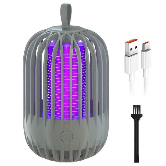 900V High Voltage Cordless Indoor Bug Zapper Type C Rechargeable Mosquito Lamp Trap Portable Electric Mosquito Killer with Hanging Strap Night Light f