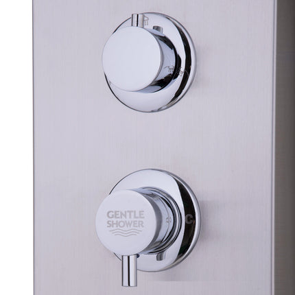 47 Inch Stainless Shower Panel with Massage Jets Hand Shower