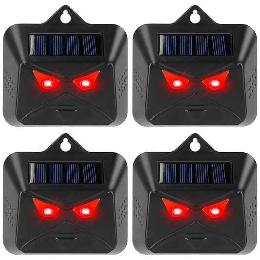 4Pcs Solar Predator Control Light Coyote Deterrent Deer Bird Repeller Lamp Animal Repellent for Garden Farm