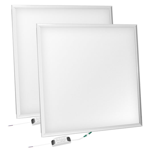 48W 2 2FT LED Panel Light 5800LM 7000K Ceiling Lighting 150W Equivalent LED Troffer Recessed Edge-Lit