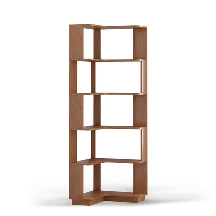 6-Tier L-Shaped Corner Bookshelf with Anti-Tip Safety Kit