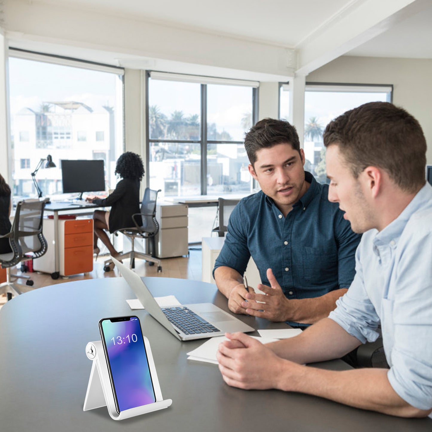 Desktop Phone Stand Tablet Holder 100¡ Adjustable Multi-Angle for Smartphone Pad E-Reader