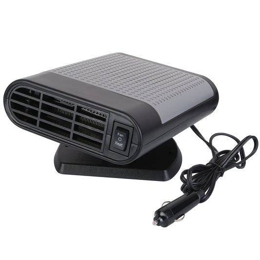 12V 150W Portable Car Heater Heating Fan 2 In 1 Defroster Defogger Demister Windshield Heater Automotive Cooling Fan with Air Purification 360¡ Rotati