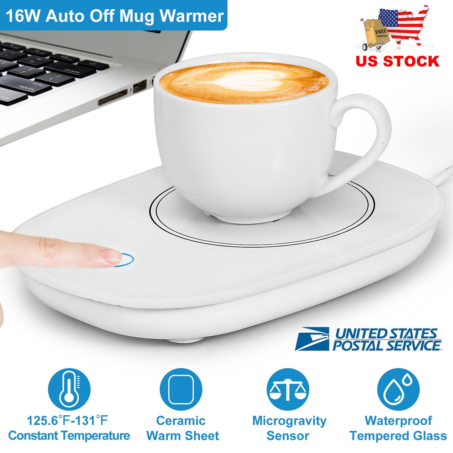 Coffee Mug Warmer Cup Warmer Auto Shut Off Coffee Tea Milk Electric Heater Pad Office Home Desk Coffee Mug Warmer Electric Beverage Warmer Mat 125.6 /