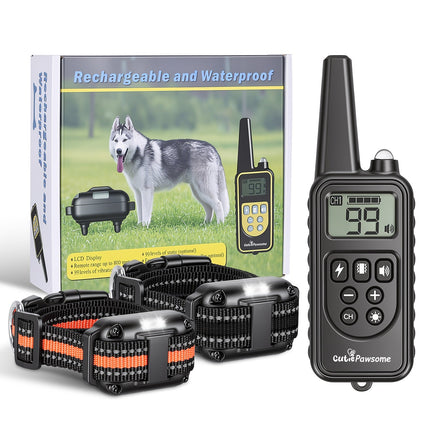 Remote Dog Training Collar with 4 Modes & 875 Yard Range