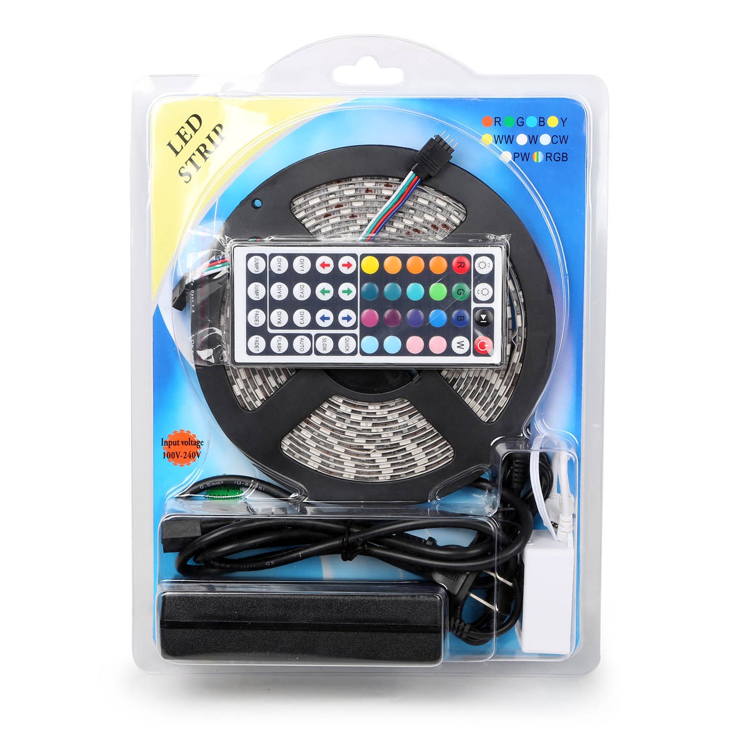 DC 12V Flexible 5M 300 Lights 5050 RGB Type Colorful LED Strips
