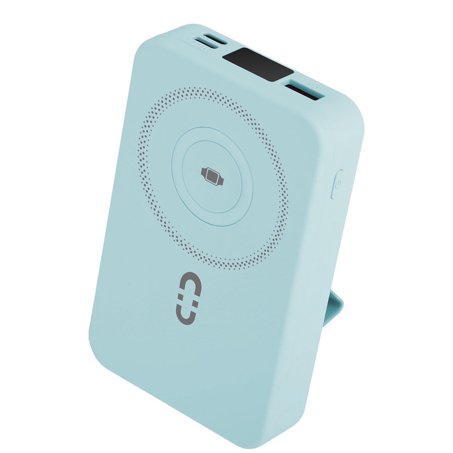 3 In 1 10000mAh MagSafe Fast Charging Power Bank PD20W Portable Charger with 2 Built In Cables Stand Fit for IOS Phone 16 15 13 Series And More