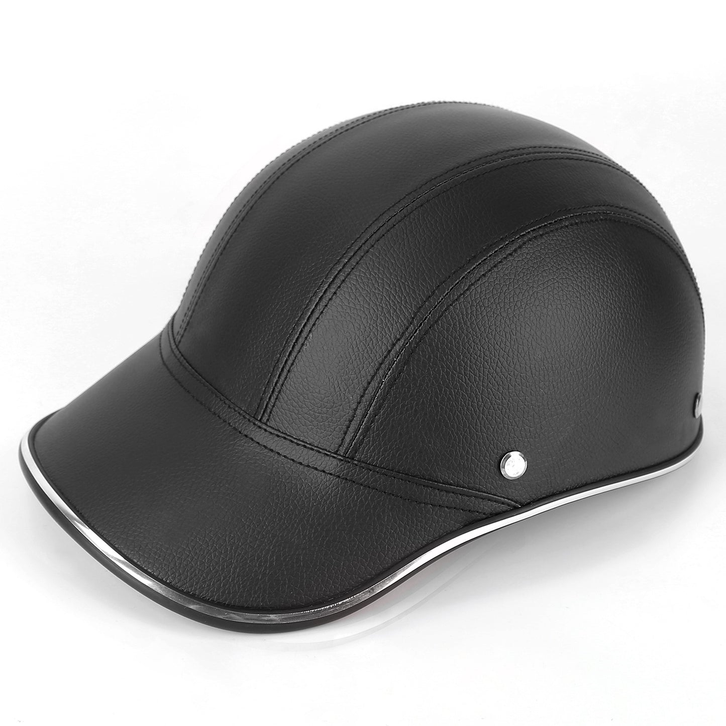Safety Bicycle Helmet Adjustable Windproof Bike Helmet Sunshade Baseball Cap Anti-UV Cycling Motorcycle Hat Leather Helmet
