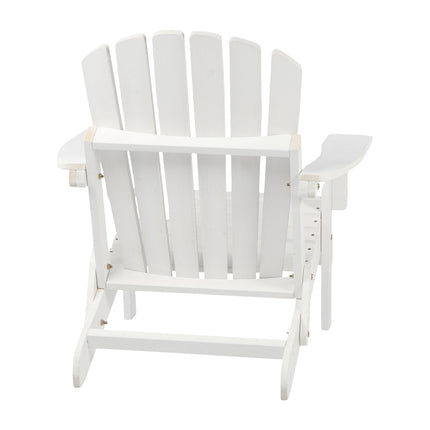 Folding Adirondack Chairs Set of 2 - Hemlock Wood Outdoor Seating