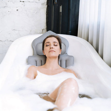 Full Body Bath Pillow with Lumbar Support & 4D Mesh