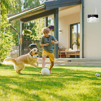 2 In 1 Wireless Electric Dog Fence Waterproof Pet Shock Boundary Containment System Electric Training Collar for Small Medium Large Dogs