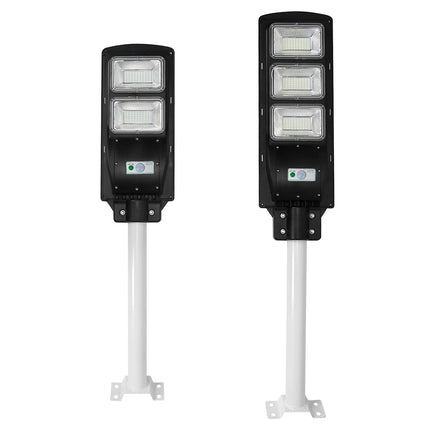 Solar Street Path Light Outdoor 180LEDs Radar Sensor Remote Control Wireless Lamps IP65 Waterproof Lighting For Garage Front Door Garden Pathway