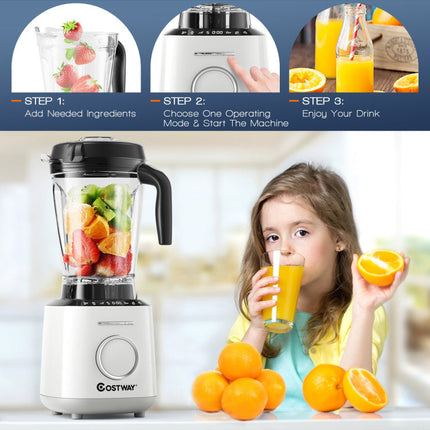 1500W Countertop Blender with 10 Speeds & 6 Preset Programs