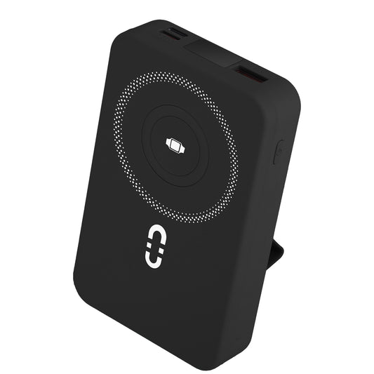 3 In 1 10000mAh MagSafe Fast Charging Power Bank PD20W Portable Charger with 2 Built In Cables Stand Fit for IOS Phone 16 15 13 Series And More