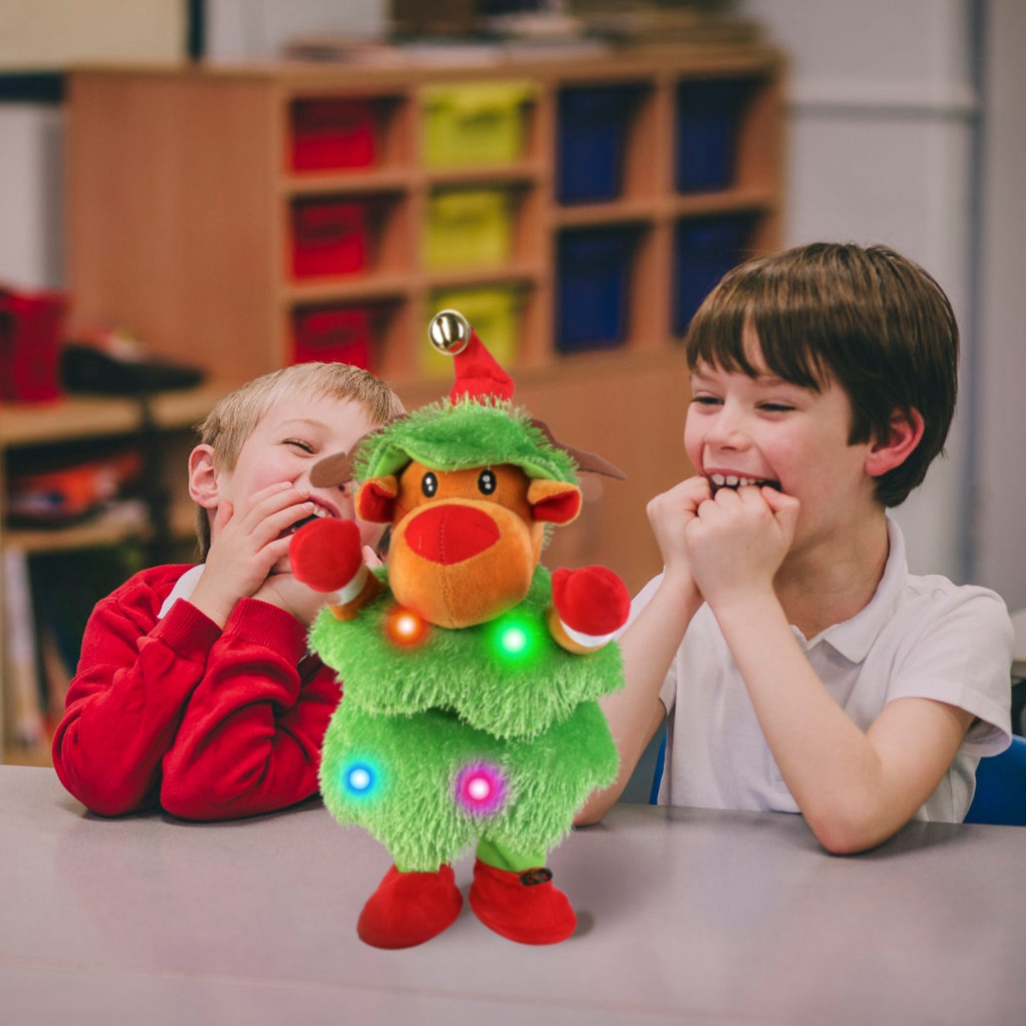 Electric Dancing Singing Plush Toy Twisting Elk Toy Talking Interactive Mimicking Funny Songs Wiggly Dance Kid Christmas Gift