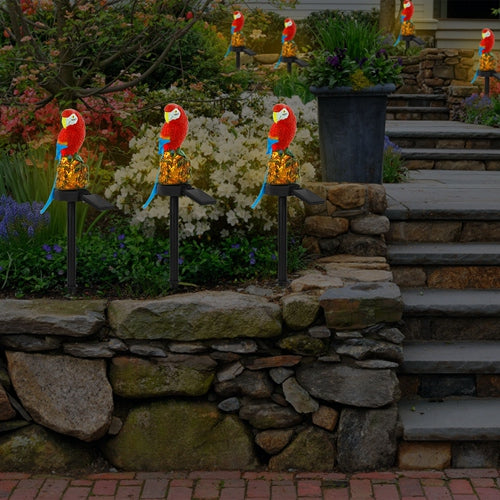 Solar LED Parrot Garden Light – IP65 Waterproof Outdoor Lamp