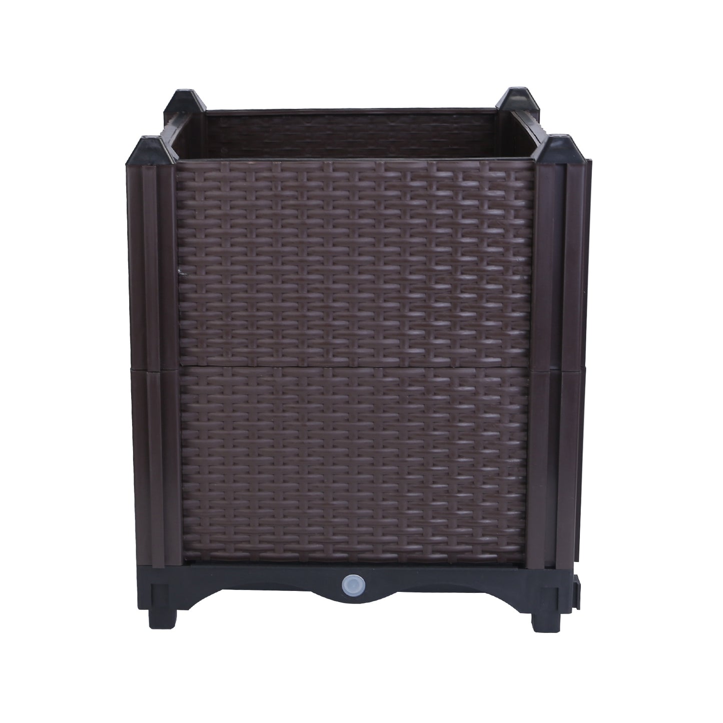 Raised Garden Bed Plant Growth Box with Self-watering System for Garden Patio Balcony Elevated Planter Box for Flowers Vegetables Herbs