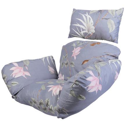 Egg Chair Cushion with Headrest - Thick Padded Swing Seat
