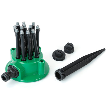 12-Tube Automatic Lawn Sprinkler with 360° Rotation