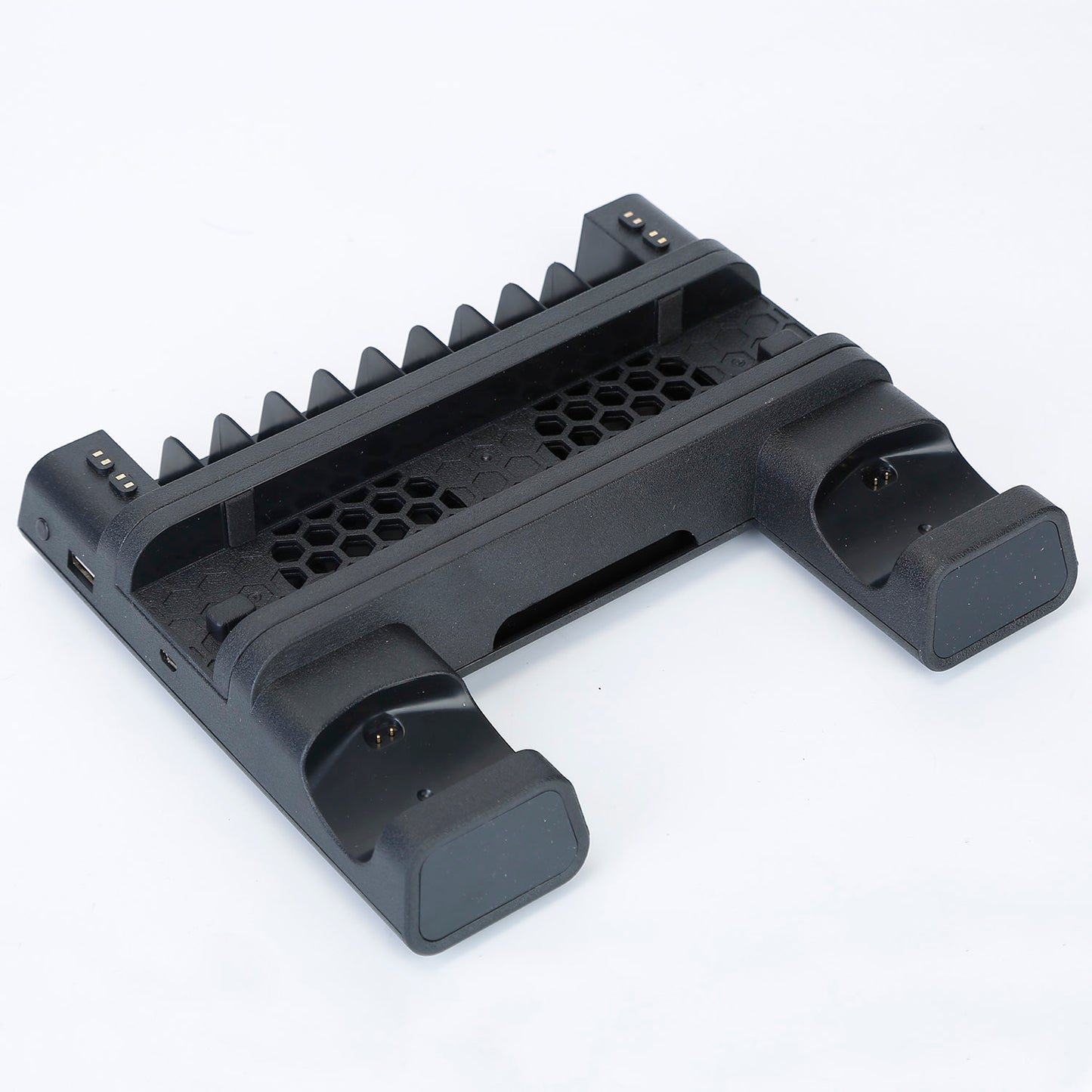 Cooling Station Vertical Stand Dual Controller Charging Dock Fit For Play Station 4/PS4 Slim/PS4 Pro with Dual Fans LED Indicators 10Pcs Game Disk Sto