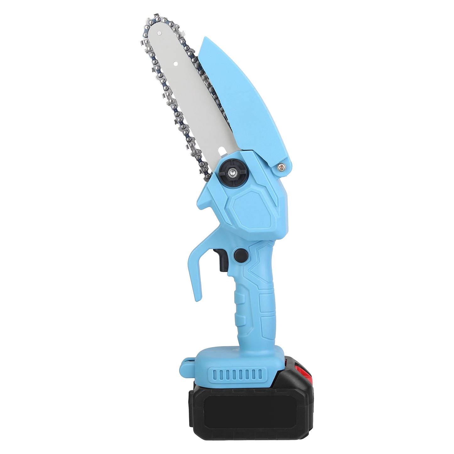 Electric Mini Chainsaw Portable Handheld Cordless Small Chain Saw Battery Powered with 2Pcs 2200mAh Rechargeable Batteries 4in/6in Chains for Pruning