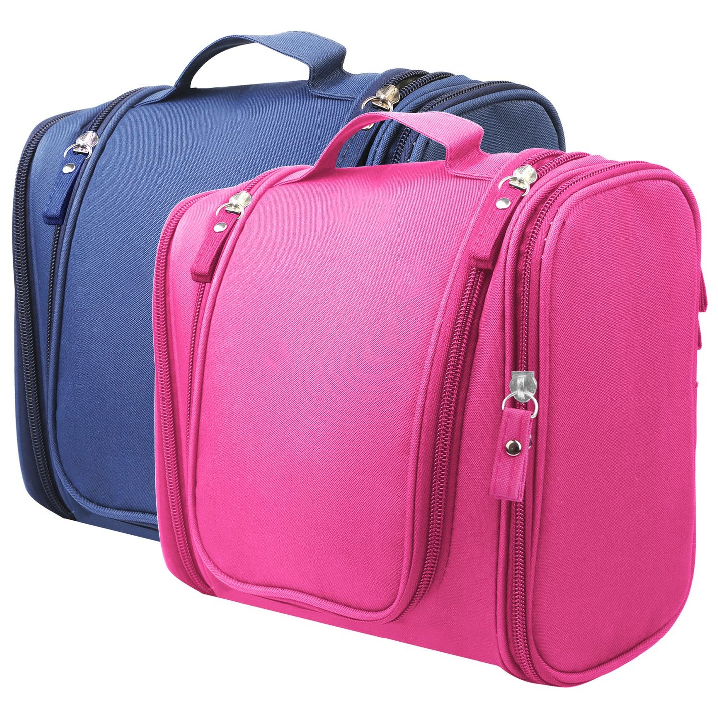 Travel Makeup Bags Portable Cosmetics Organizer Bag w/Hang Hook Handstrap Waterproof Toiletry Wash Bag for Women