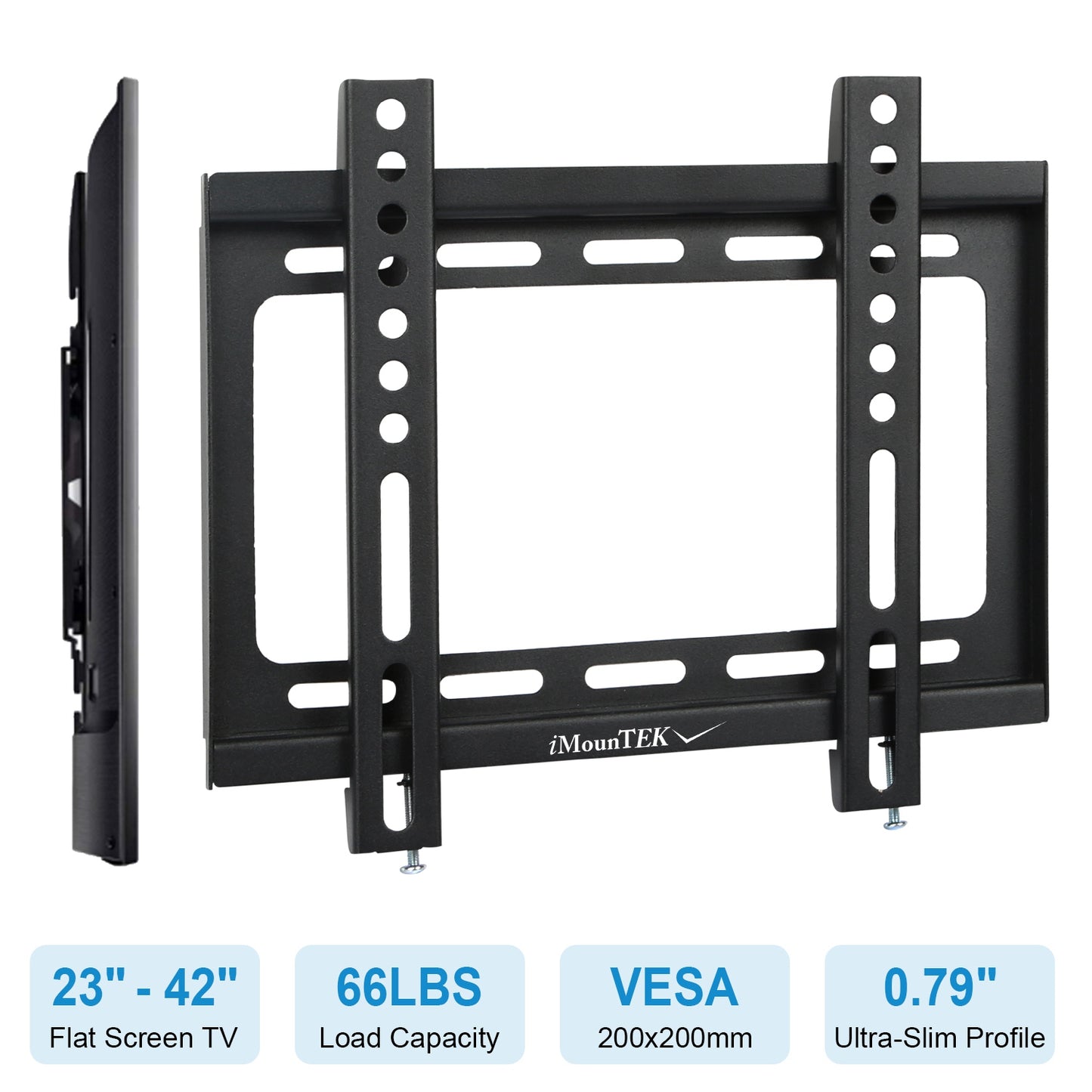 Fixed TV Wall Mount Bracket for 23"-42" LED/LCD/PLASMA Flat TV VESA 200x200mm