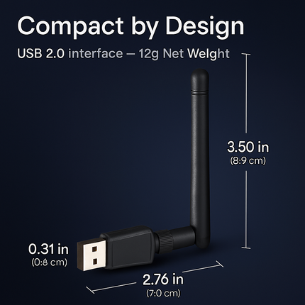 Dual-Band USB WiFi Adapter for Fast Connectivity