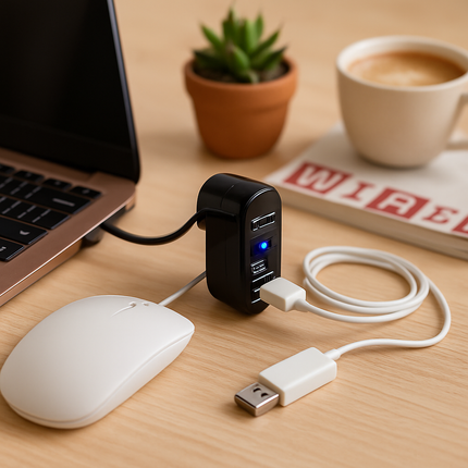 3 Port USB Hub for Easy, Flexible Desktop Expansion