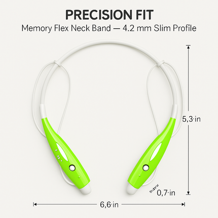 KOCASO Wireless Sports Stereo Hands Free Headset for Phone and Tablet