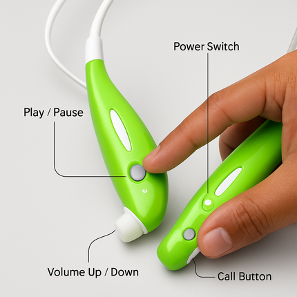 KOCASO Wireless Sports Stereo Hands Free Headset for Phone and Tablet