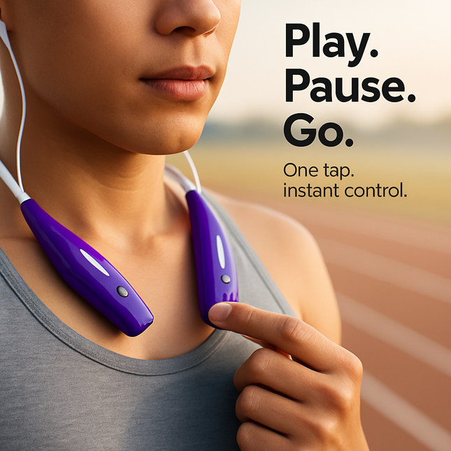 KOCASO Wireless Sports Stereo Hands Free Headset for Phone and Tablet