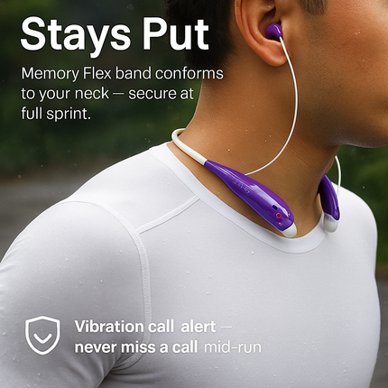 KOCASO Wireless Sports Stereo Hands Free Headset for Phone and Tablet