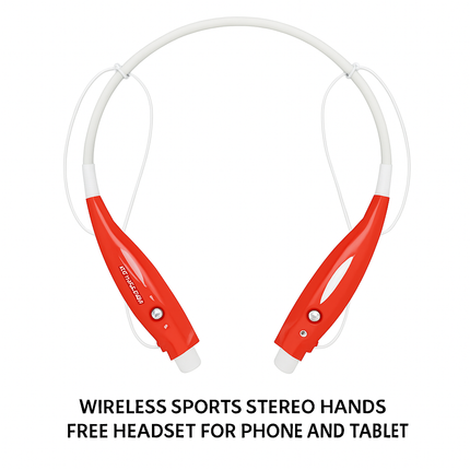 KOCASO Wireless Sports Stereo Hands Free Headset for Phone and Tablet