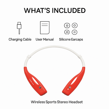 KOCASO Wireless Sports Stereo Hands Free Headset for Phone and Tablet