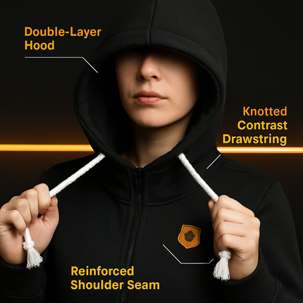 Women\'s Full Zip-up Brushed Inner Hoodie Sweatshirt