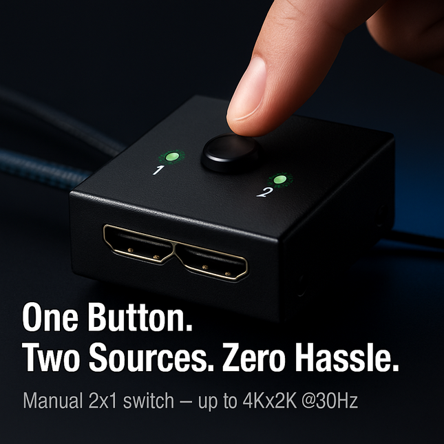 HDMI Bidirectional Splitter Switcher for Two-in-One