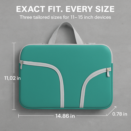 Laptop Sleeve Bag: Slim, Durable Neoprene with Pockets