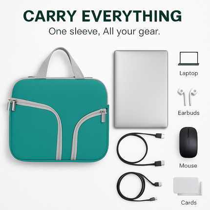 Laptop Sleeve Bag: Slim, Durable Neoprene with Pockets