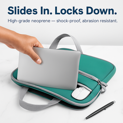 Laptop Sleeve Bag: Slim, Durable Neoprene with Pockets