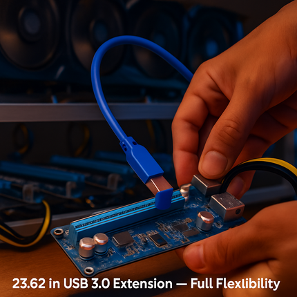 PCI Express Riser Adapter for GPUs with USB Enabled