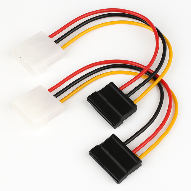 4 Pin to 15Pin Cable Adapter for Internal Drives