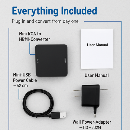 AV to HDMI Converter for Legacy AV Signals