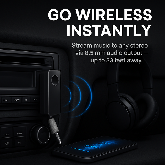 Wireless Stereo Adaptor for Home Audio - Easy Setup