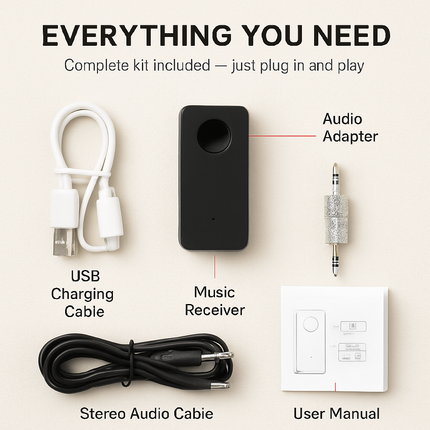 Wireless Stereo Adaptor for Home Audio - Easy Setup