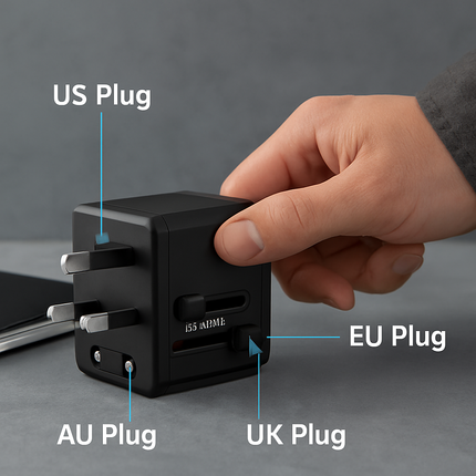 Universal Travel Power Adapter with 4 USB Ports