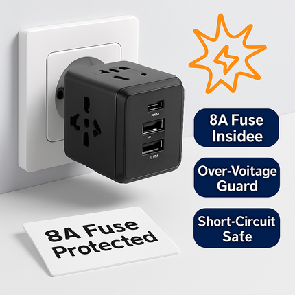 Universal Travel Power Adapter with 4 USB Ports