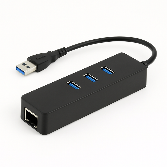 3-Port USB 3.0 Hub for Portable Connectivity