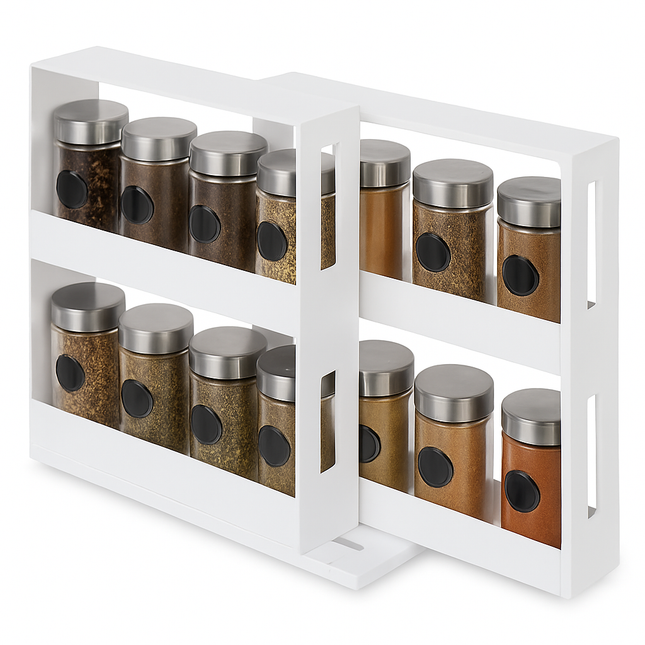 Swivel Cabinet Organizer Revolving Spice Rack